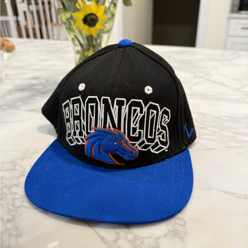 Zephyr Black and Blue Boise State University Snapback Hat NCAA